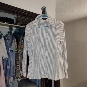 Like New Apostrophe Stretch Striped Shirt